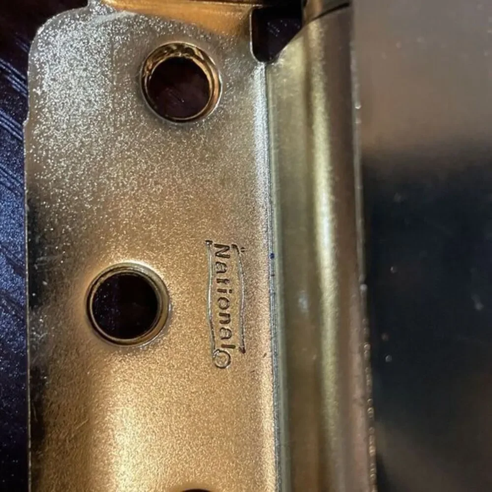 National Hardware N100-049 Satin Brass Double-Acting Spring Hinge 3‎ L x 3 W in.