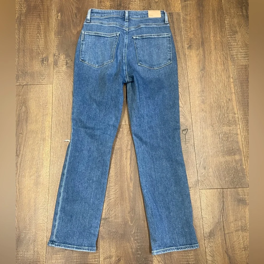 Paige Flaunt‎ Accent Ultra High Rise Straight Leg Jean Heartbreaker Destructed