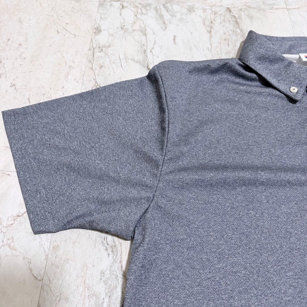 FILA Polo Shirt, Blue, Button-Down, With Pocket, Size L