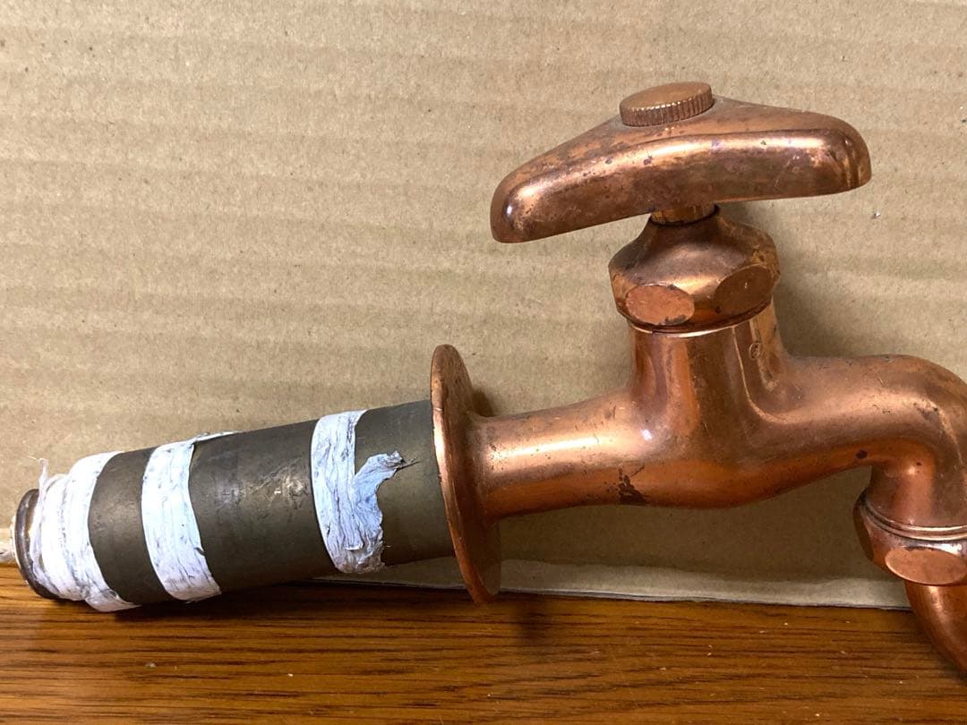 Rare Vintage TOTO Copper Plated Water Faucet Tap Brass Retro As-Is