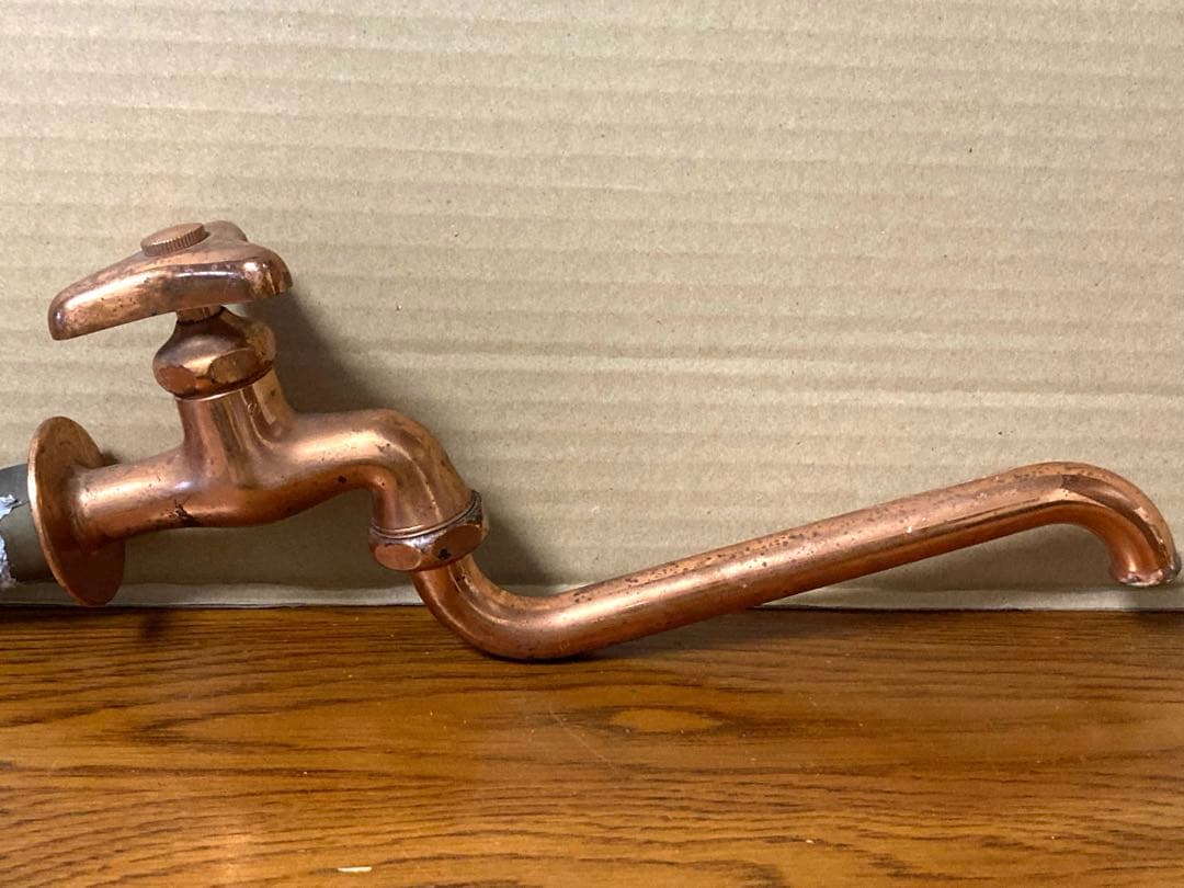 Rare Vintage TOTO Copper Plated Water Faucet Tap Brass Retro As-Is