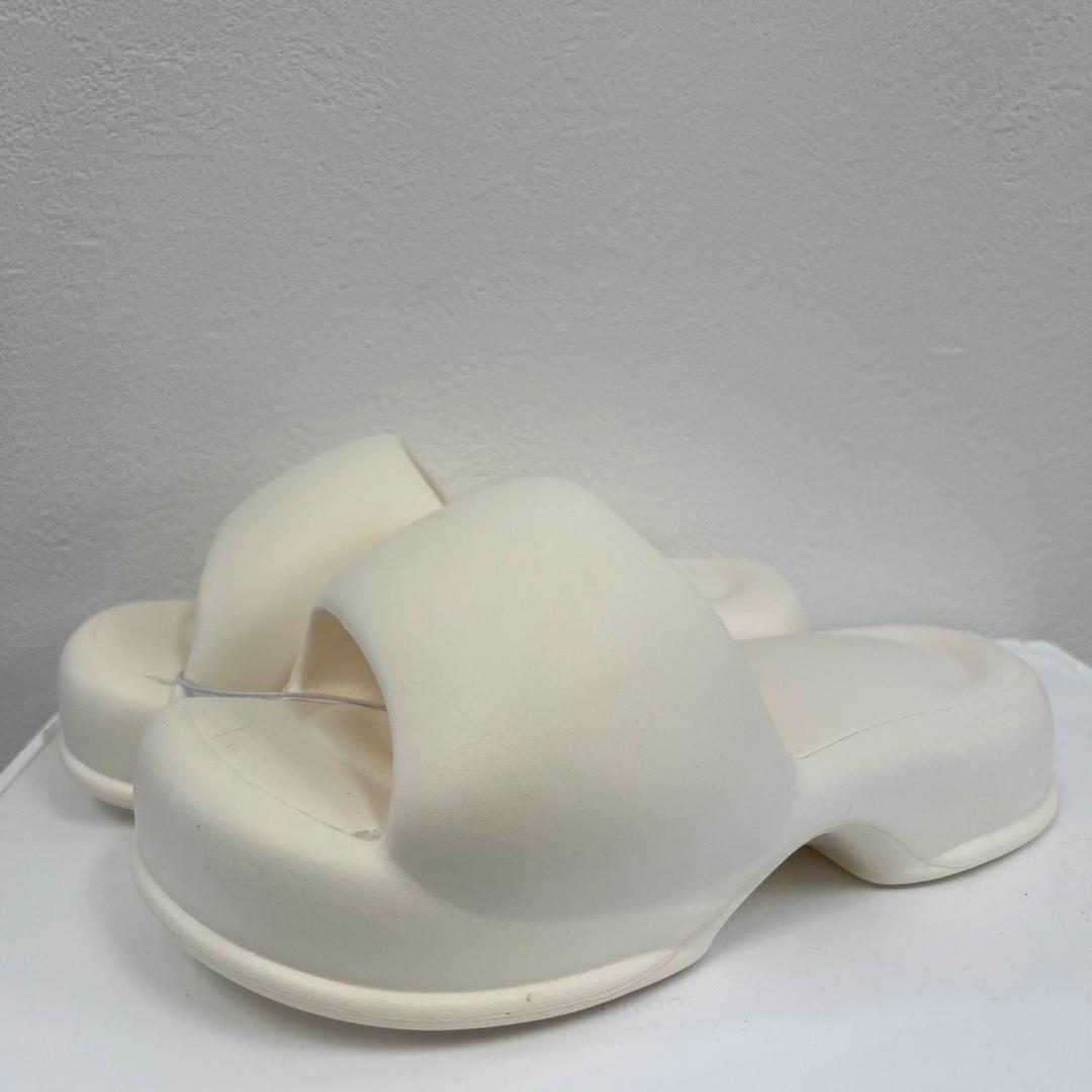 【81021036】Thick-soled Slippers, Thick Sandals, Outdoor, White